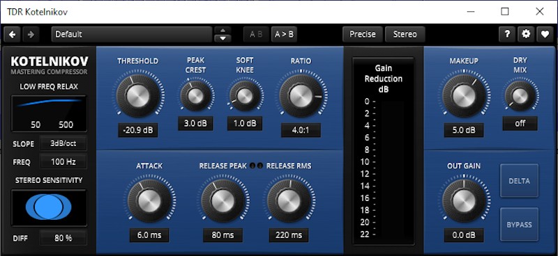 TDR Kotelnikov - Kostenloses Kompressor VST Plugin